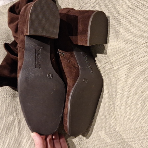 Christian siriano for Payless Chocolate Brown  faux suede boots size 12 - Picture 4 of 8